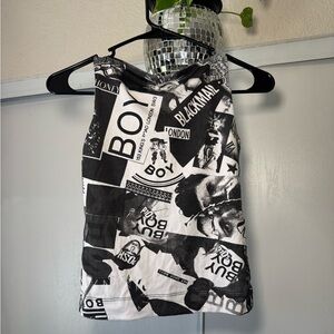 Black & White Graphic Short Sleeve Tee